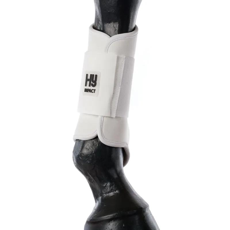 Hy Equestrian Brushing Boots - White