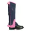Hy Equestrian Belton Children's Half Chaps - Navy/Pink