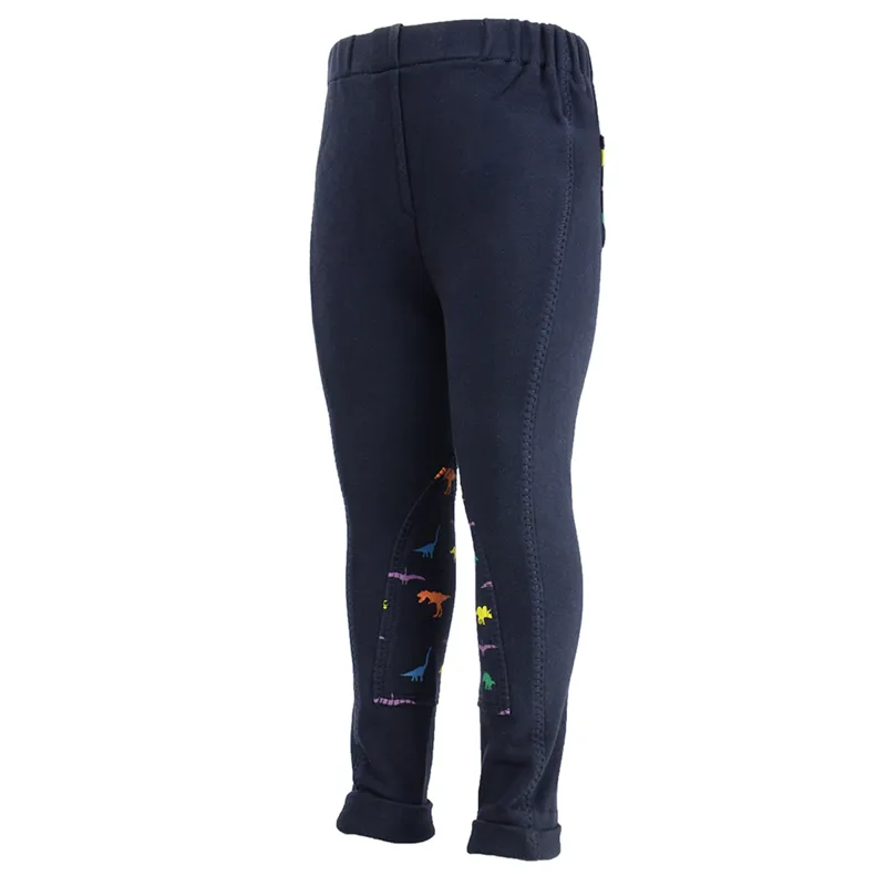 Hy Equestrian Dinosaur Tots Jodhpurs - Navy/Red/Orange/Green/Purple