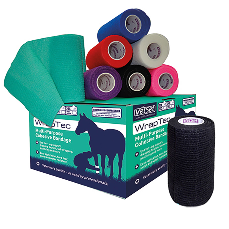 VetSet WrapTec Cohesive Bandage 100mm