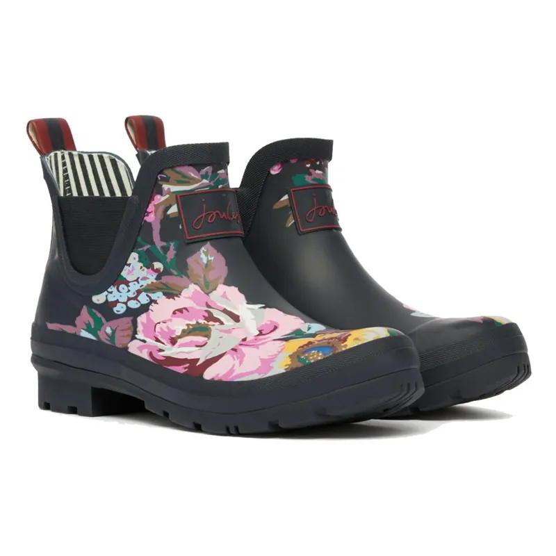 Joules Wellibob Short Welly - Navy All Over Floral
