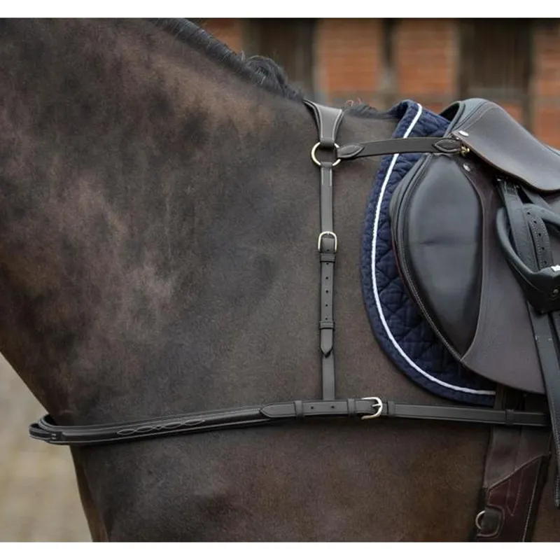 Mark Todd Full 4-Point Breastplate with Brass Fittings