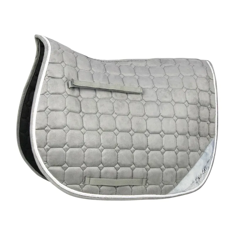 Hy Equestrian On The Bit Saddlepad - Grey/Silver