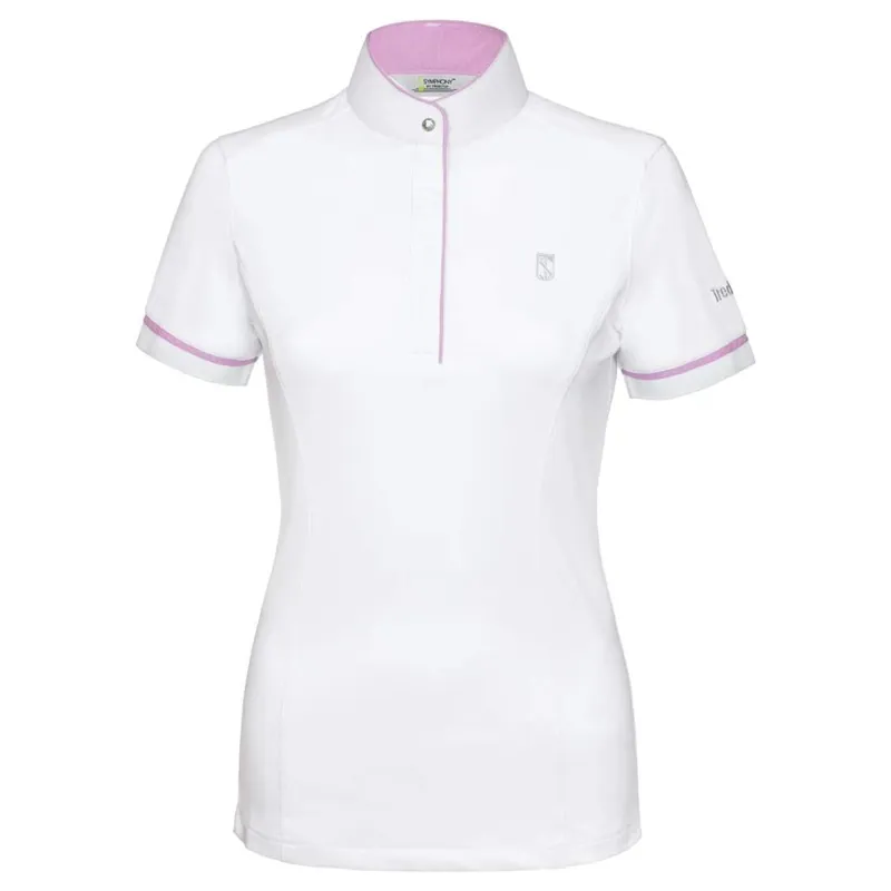 Tredstep Symphony Solo Society Short Sleeve Competition Shirt - White/Pink