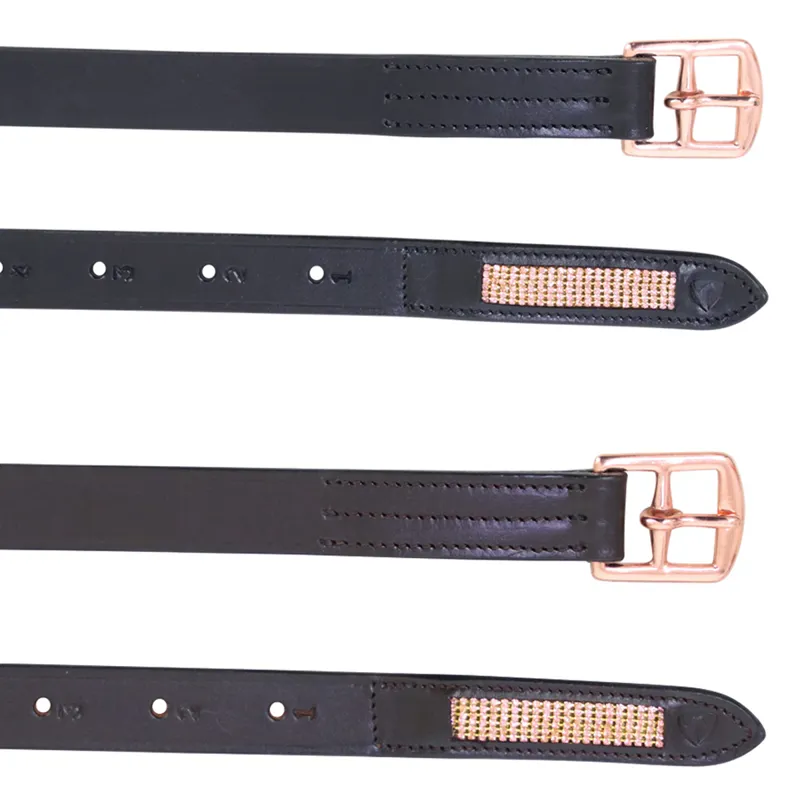 Hy Equestrian Rosciano Rose Gold Stirrup Leathers 