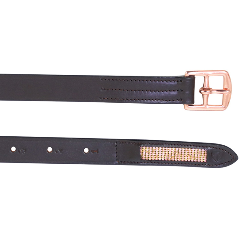 Hy Equestrian Rosciano Rose Gold Stirrup Leathers -1