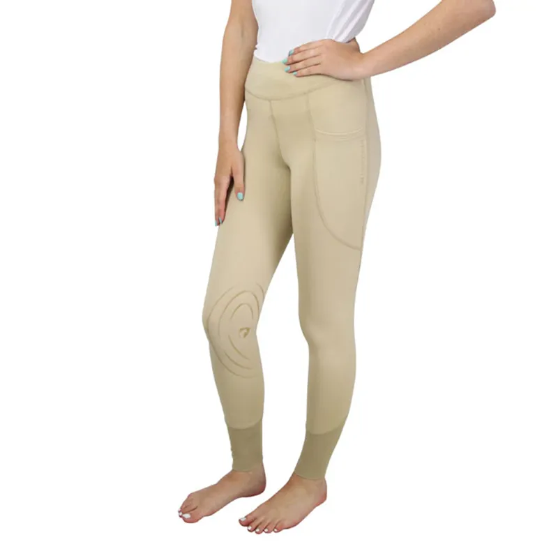 Hy Equestrian Selah Competition Riding Tights - Beige