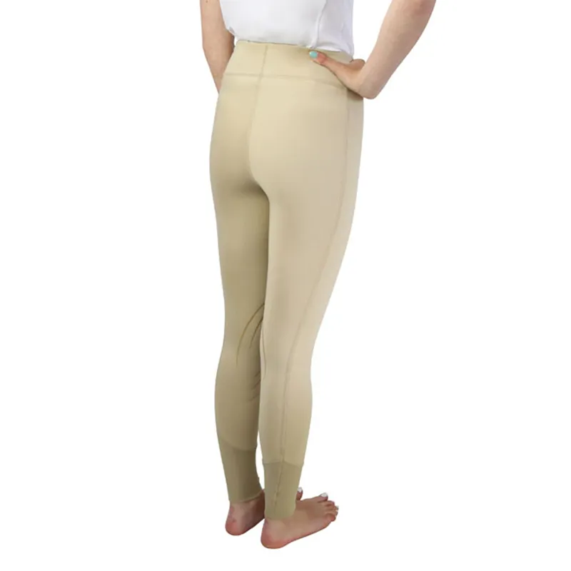 Hy Equestrian Selah Competition Riding Tights - Beige-1
