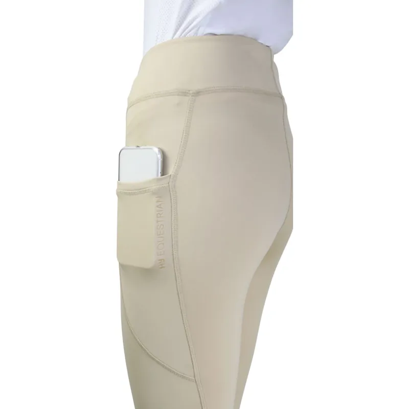 Hy Equestrian Selah Competition Riding Tights - Beige-2