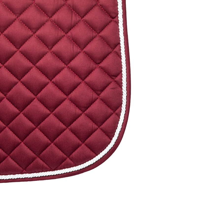 Hy Equestrian Splendid Showjump Saddlepad - Burgundy/White-1