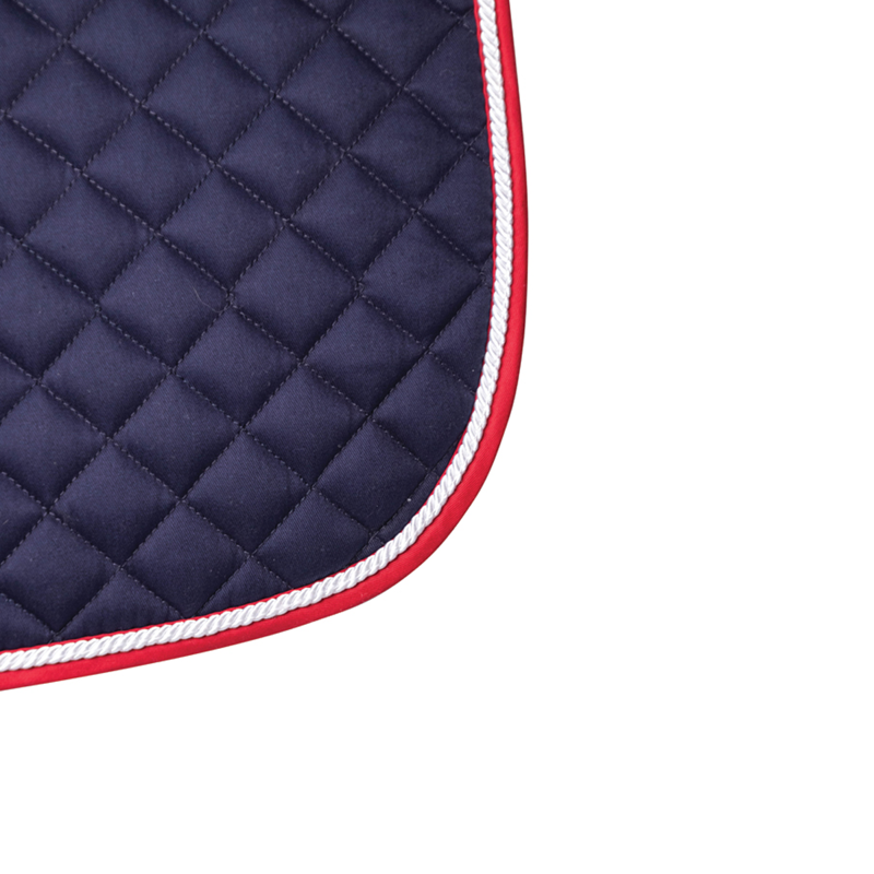 Hy Equestrian Splendid Showjump Saddlepad - Navy/Red/White-1
