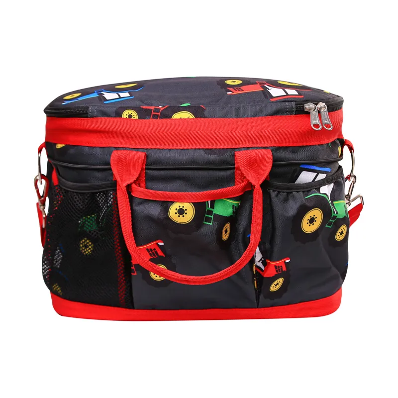 Hy Equestrian Tractor Collection Grooming Bag - Grey/Red-1