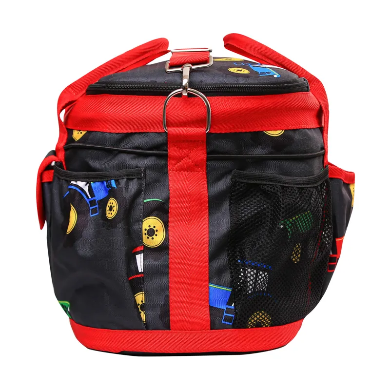 Hy Equestrian Tractor Collection Grooming Bag - Grey/Red-2