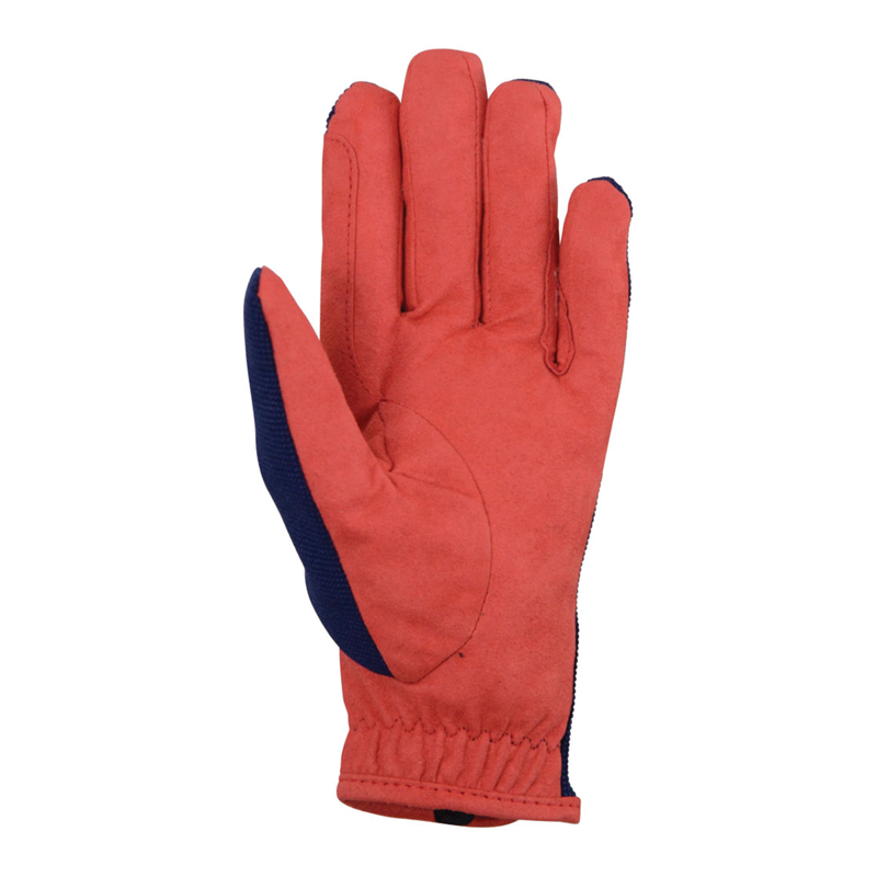 Hy Equestrian Tractors Rock Gloves - Navy/Red-1