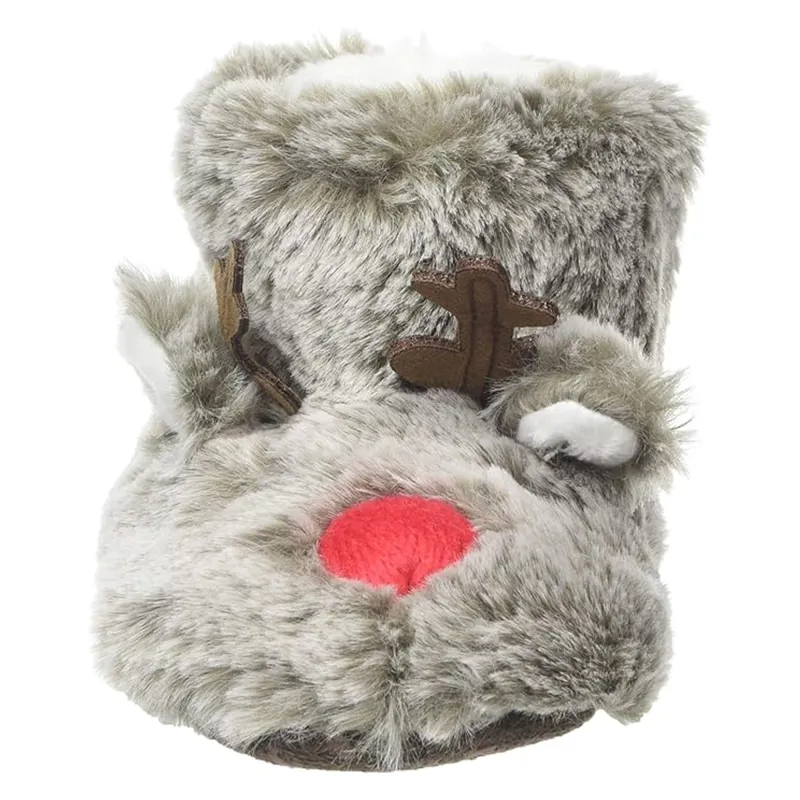 Joules Baby Peta Pata Slippers - Reindeer-1