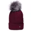 Hy Equestrian Vanoise Knitted Bobble Hat - Maroon Red