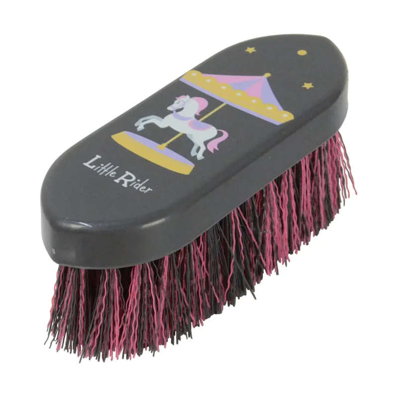 Little Rider Merry Go Round Dandy Brush - Grey/Pink