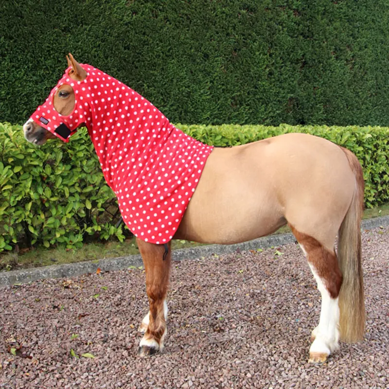 Supreme Products Dotty Fleece Hood - Rosette Red