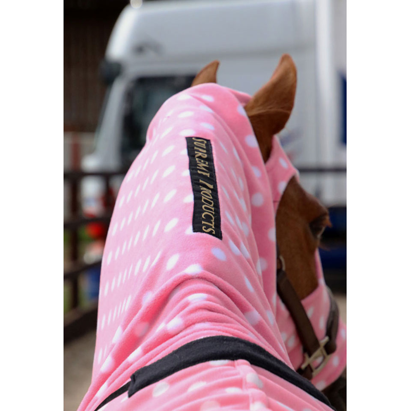 Supreme Products Dotty Fleece Hood - Pretty Pink-1