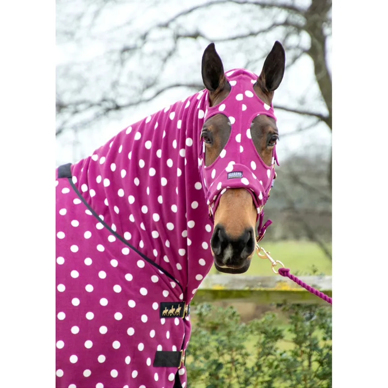 Supreme Products Dotty Fleece Hood - Magical Mulberry