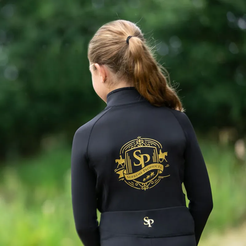 Supreme Products Active Junior Show Rider Base Layer - Black/Gold-1