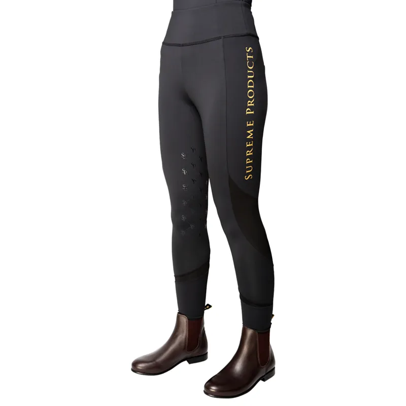 Supreme Products Active Show Rider Leggings - Black/Gold
