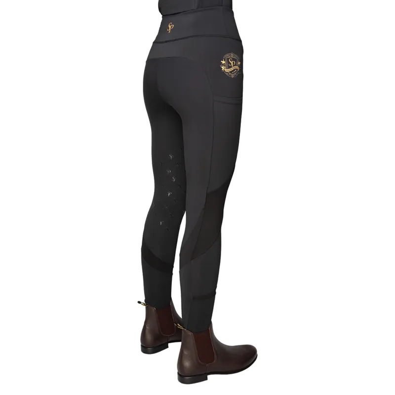 Supreme Products Active Show Rider Leggings - Black/Gold-2