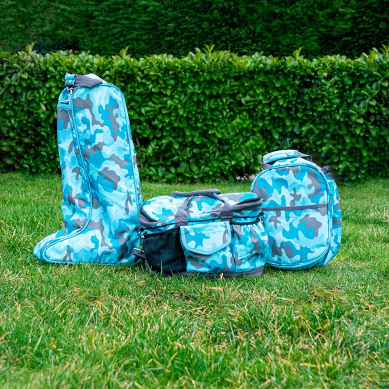 Hy Equestrian DynaForce Grooming Bag - Pacific/Grey-1