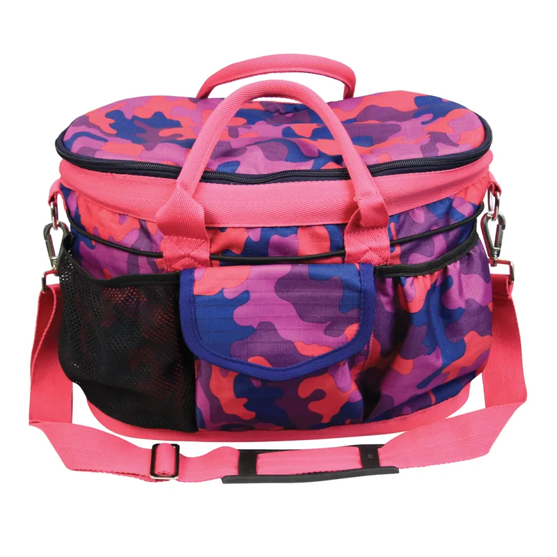 Hy Equestrian DynaForce Grooming Bag - Raspberry/Navy