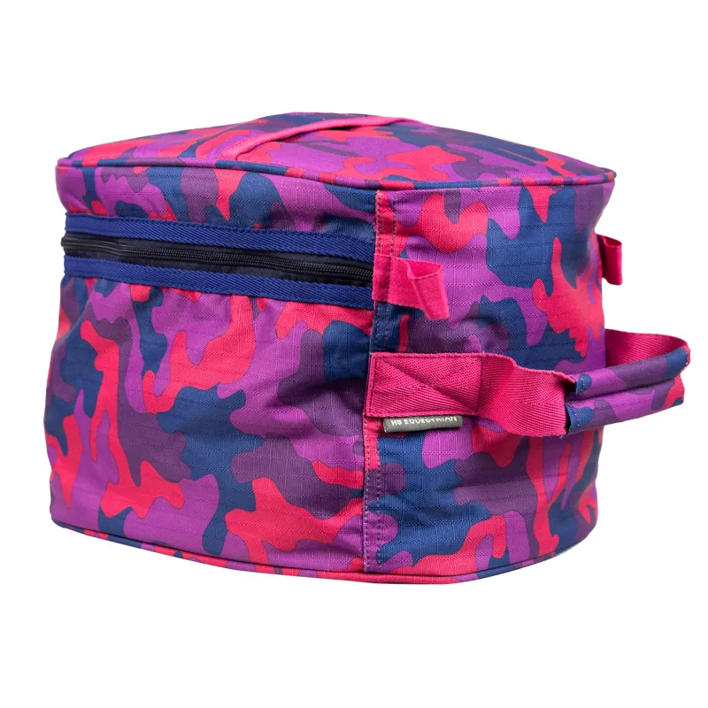 Hy Equestrian DynaForce Hat Bag - Raspberry/Navy