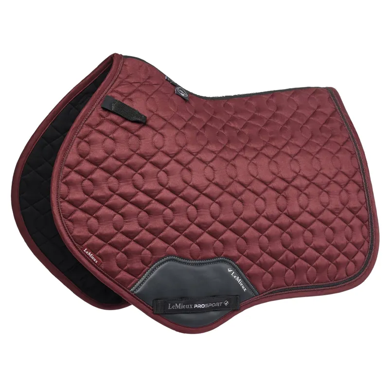 LeMieux Crystal Suede Close Contact Pad - Burgundy