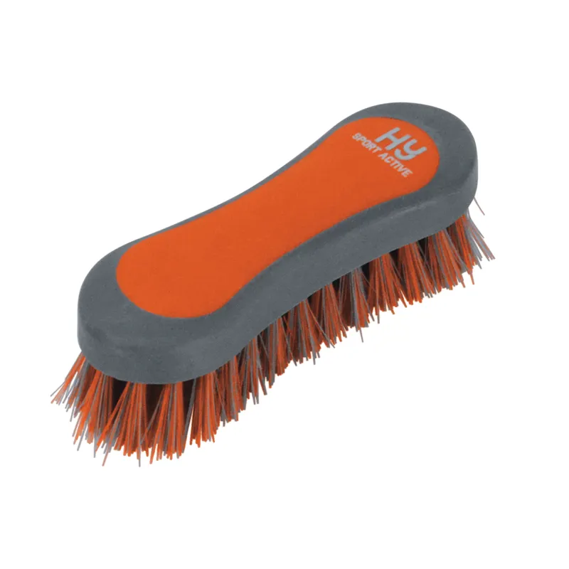 Hy Sport Active Groom Face Brush - Terracotta Orange