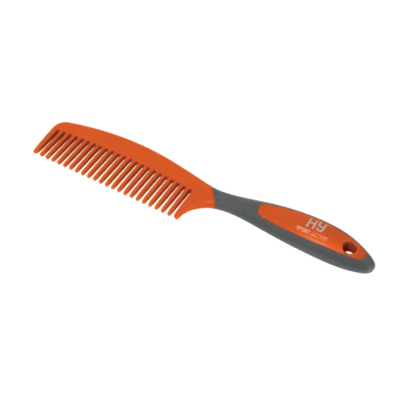 Hy Sport Active Groom Comb - Terracotta Orange