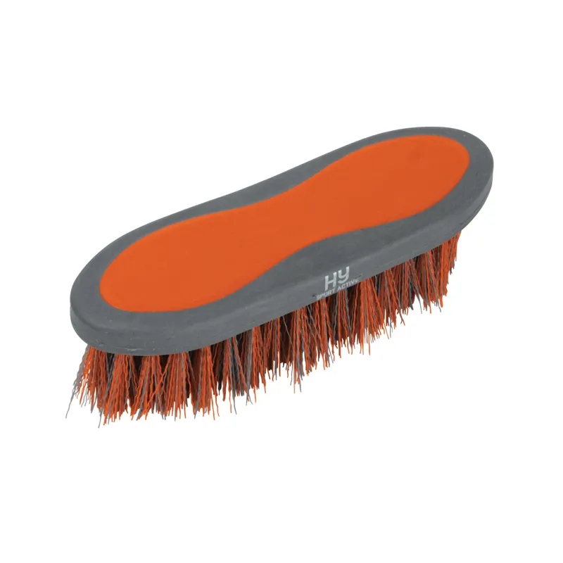 Hy Sport Active Groom Dandy Brush - Terracotta Orange