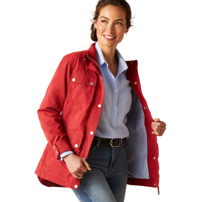 Ariat Women's Calumet Field Jacket - Karanda Red-2
