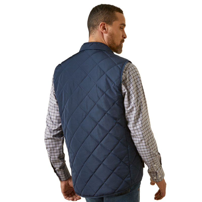 Ariat Men's Woodside Vest - Navy-1