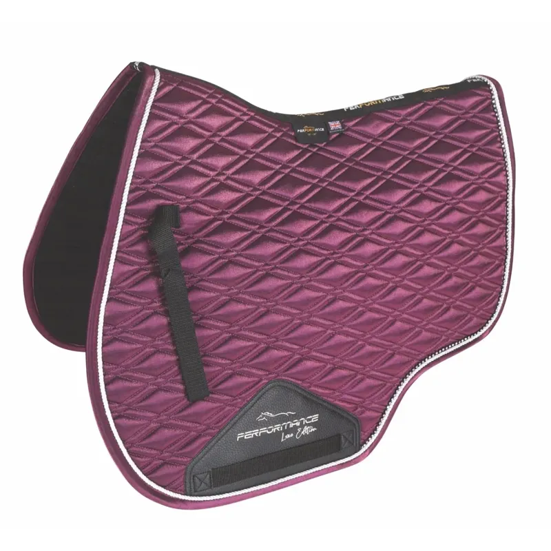 Shires Performance Euro Cut Luxe Saddlecloth - Plum