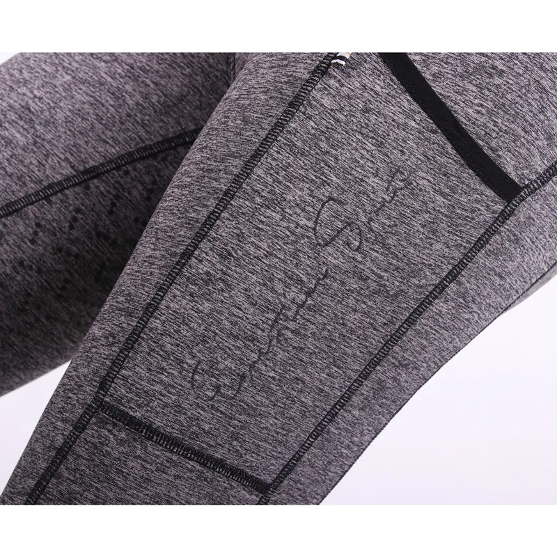 QHP Riding Tights Senne Full Grip - Anthracite-3