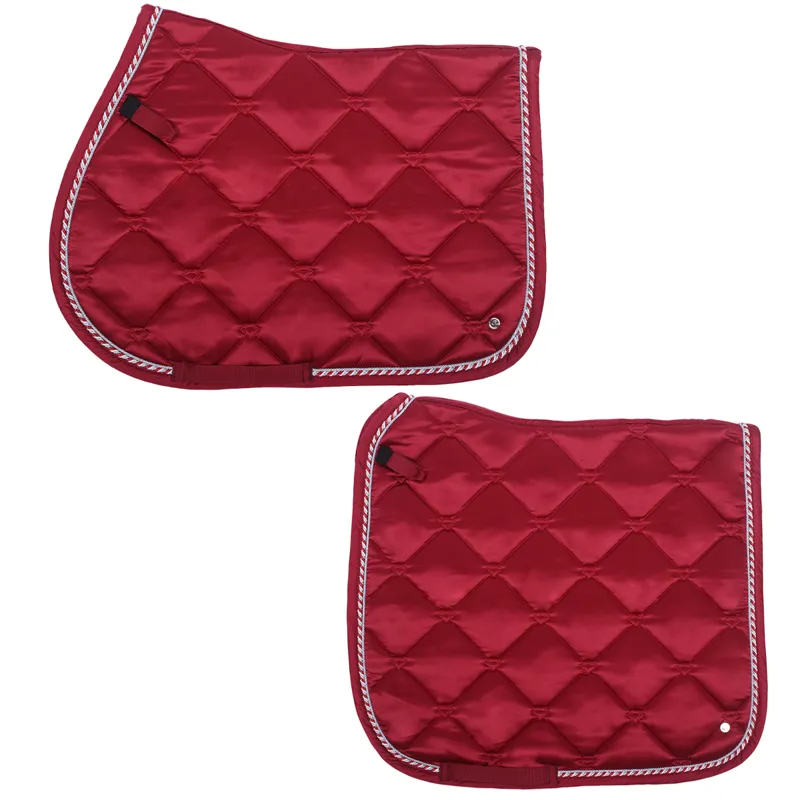 QHP Saddlepad Havana - Red