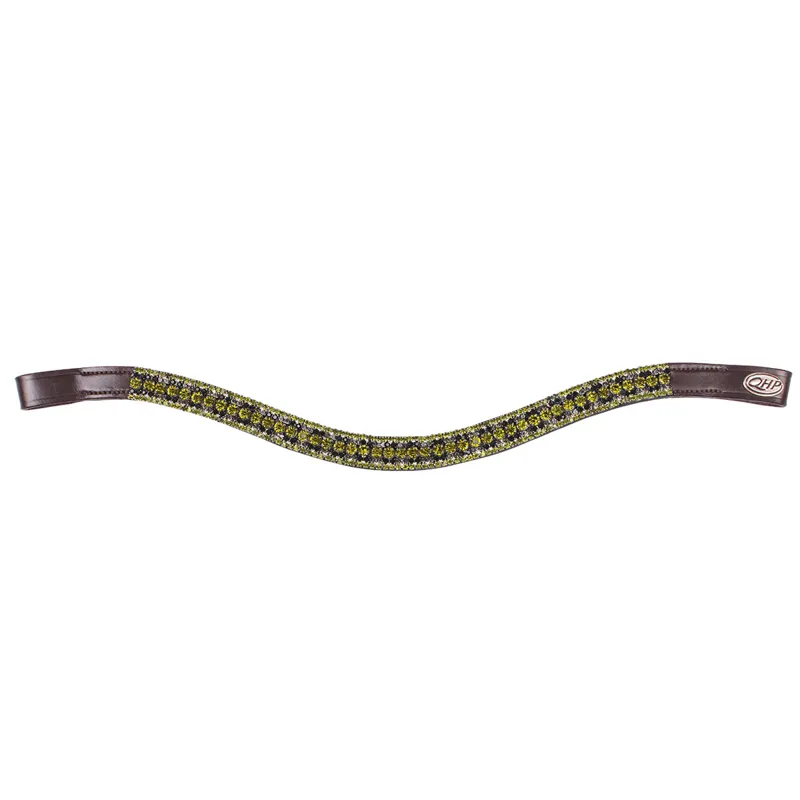 QHP Havana Browband - Brown/Olive
