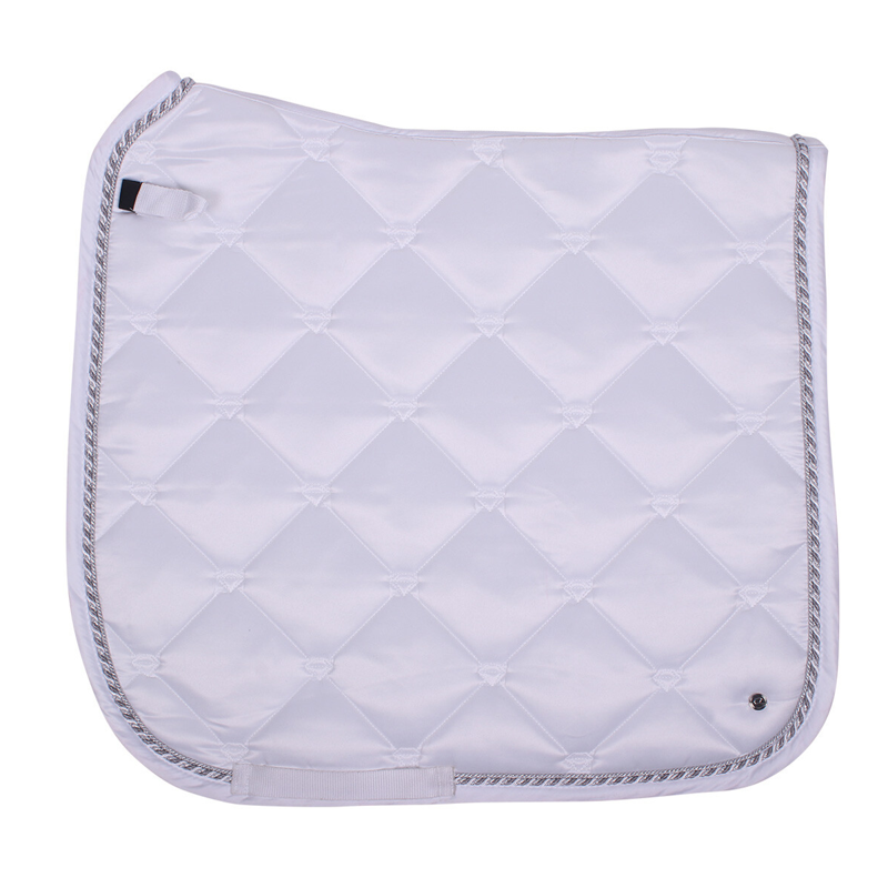 QHP Saddlepad Havana - White-1