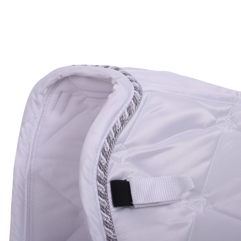 QHP Saddlepad Havana - White-3