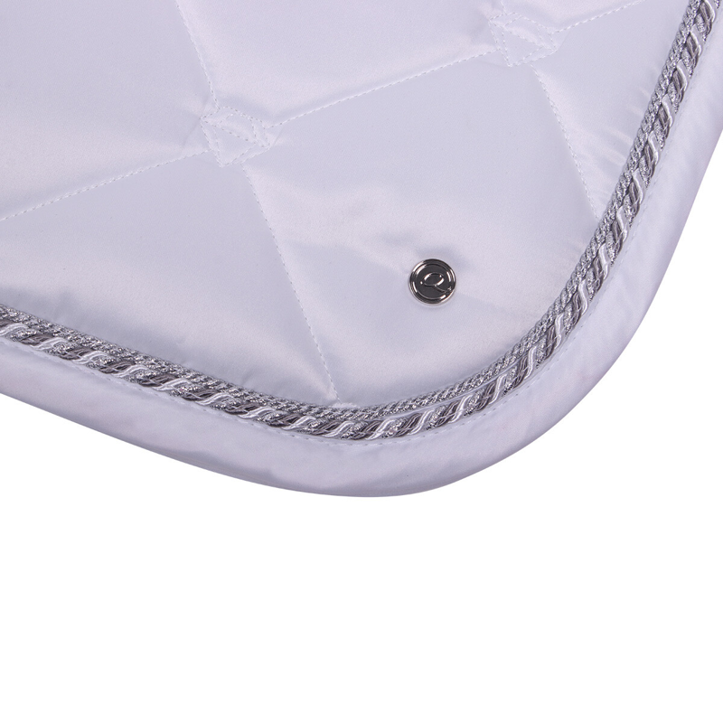 QHP Saddlepad Havana - White-4