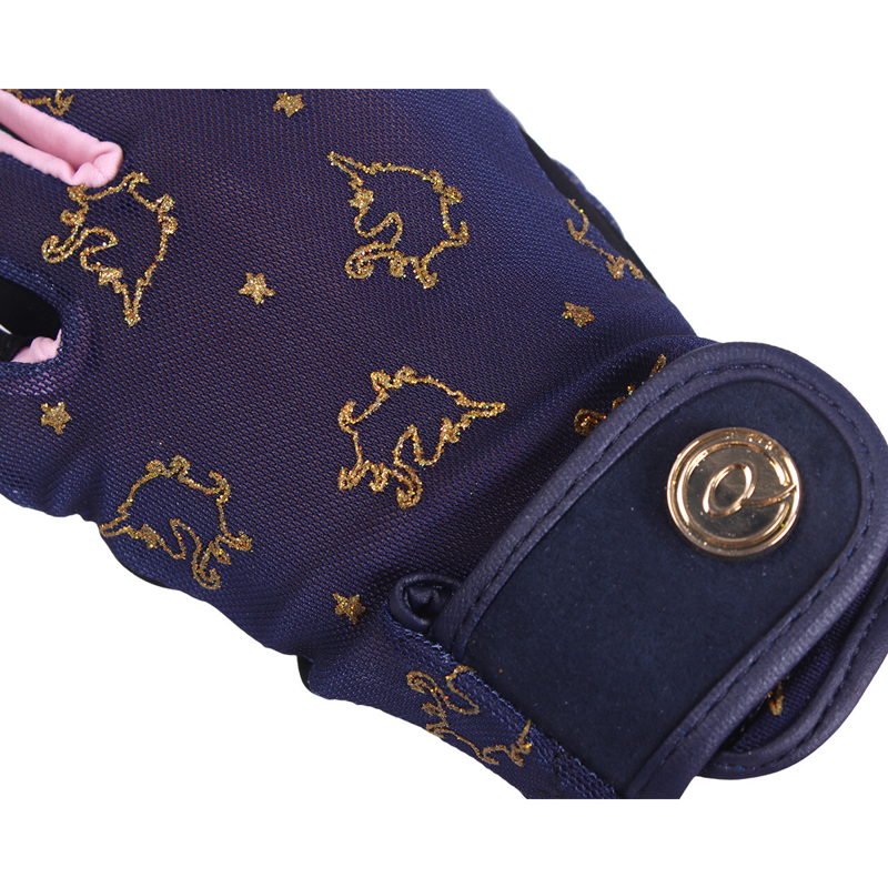 QHP Glove Solar Mesh Rosa Junior - Navy-1