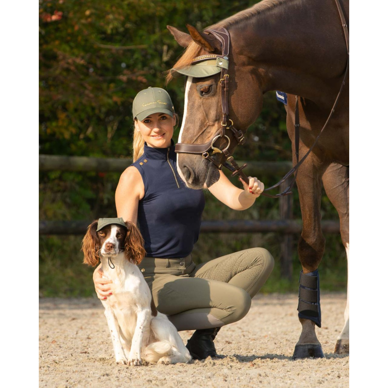 QHP Dog Cap Havana-7