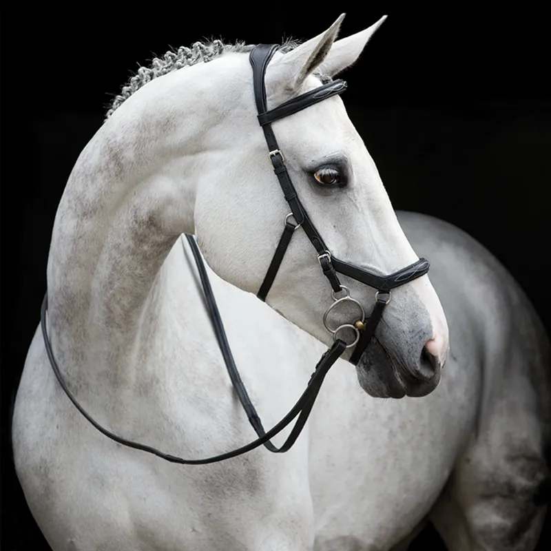 Horseware Rambo Micklem Deluxe Competition Bridle with Reins - Black