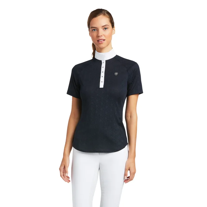 Ariat Women's Showstopper Short Sleeve Show Shirt - Navy