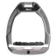 Flex-On Safe-On Inclined Ultra-Grip Stirrups - Grey/White/Light Pink