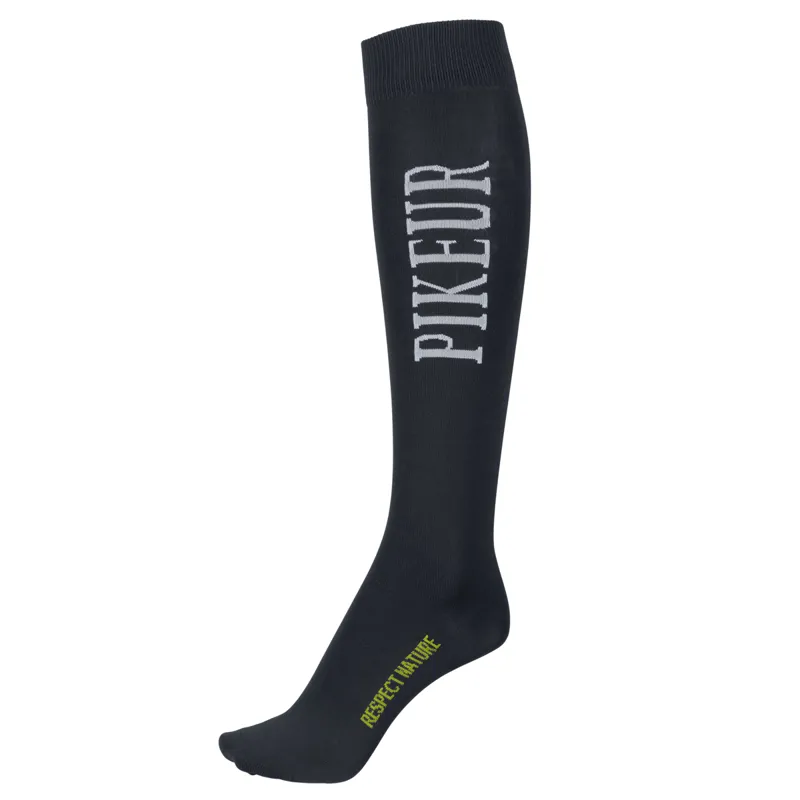 Pikeur Respect Nature Unisex Tall Riding Socks Anthracite/Grey 