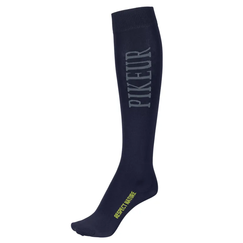 Pikeur Respect Nature Unisex Tall Riding Socks - Night Sky/Grey 